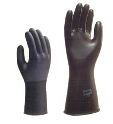 GLOVE  BUTYL SMOOTH 11;13 MIL BLACK SZ 8 - Chemical Resistant